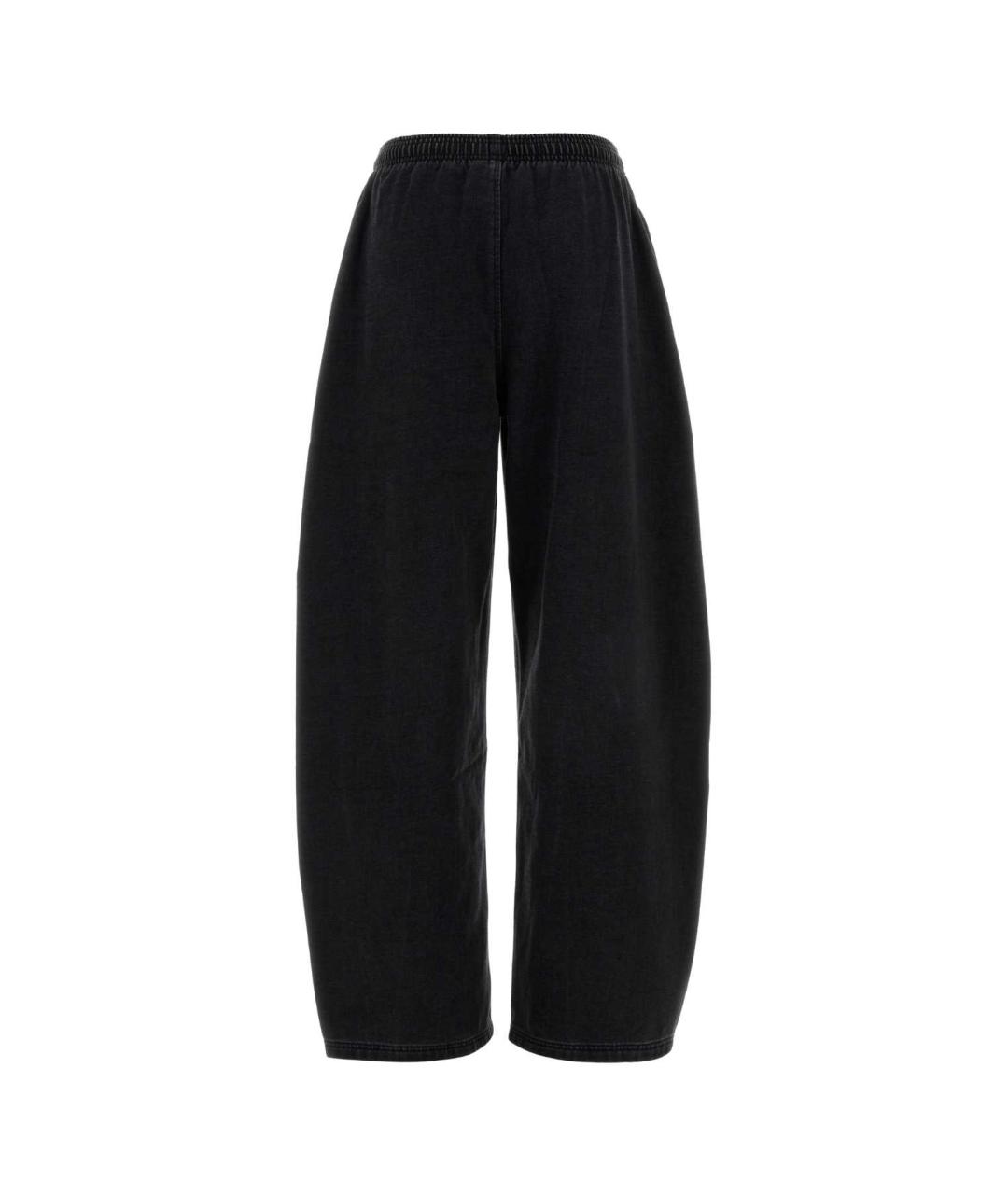 ALEXANDER WANG Черные полиэстеровые прямые брюки, фото 2
