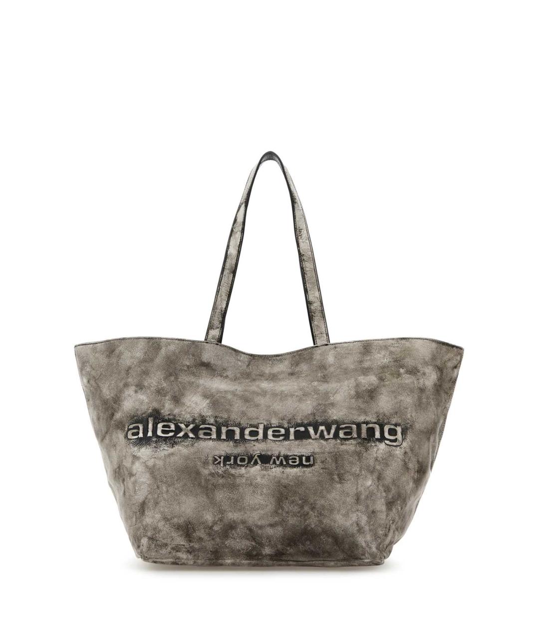 ALEXANDER WANG Серая хлопковая сумка с короткими ручками, фото 1
