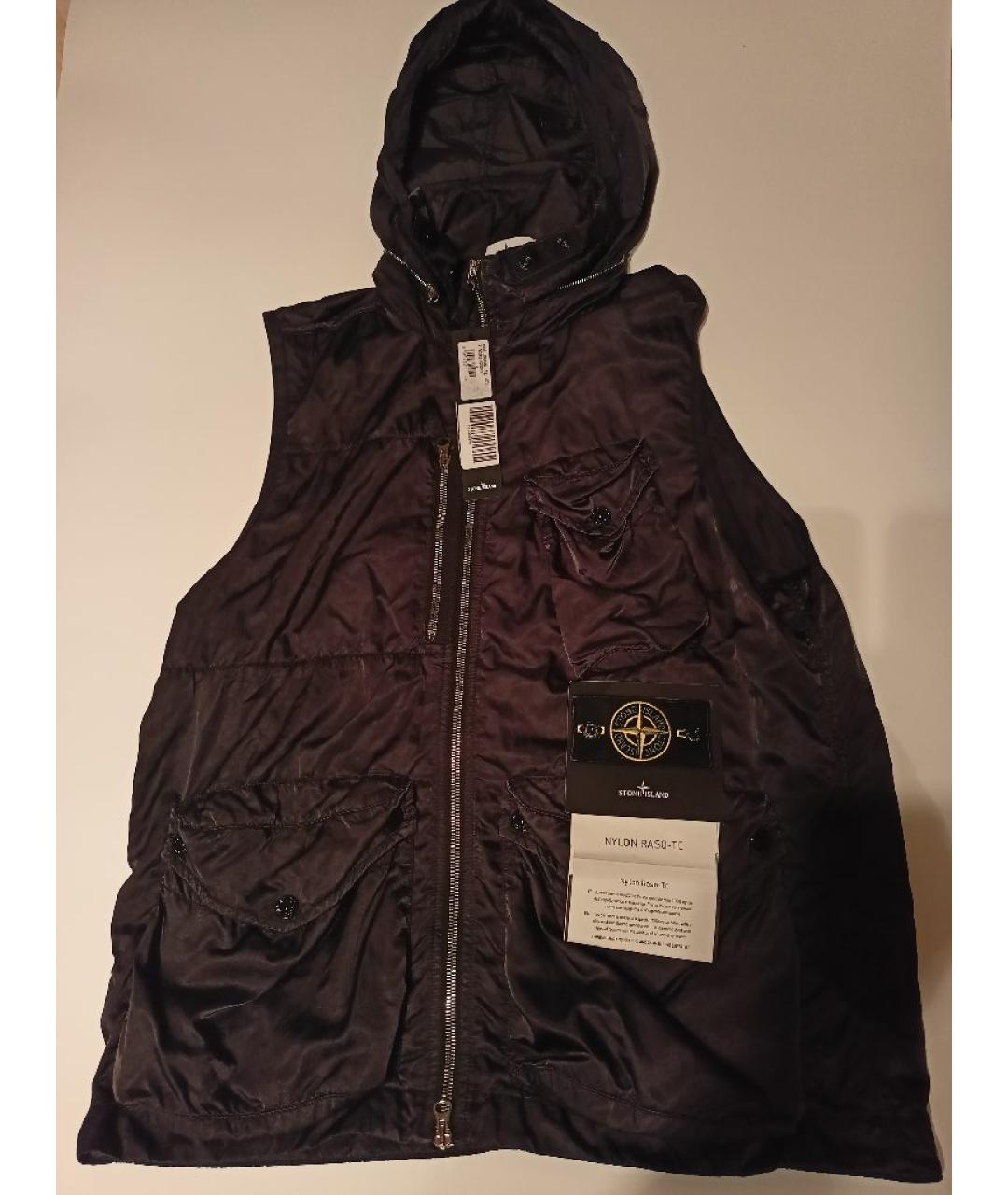 STONE ISLAND Черный жилет, фото 3