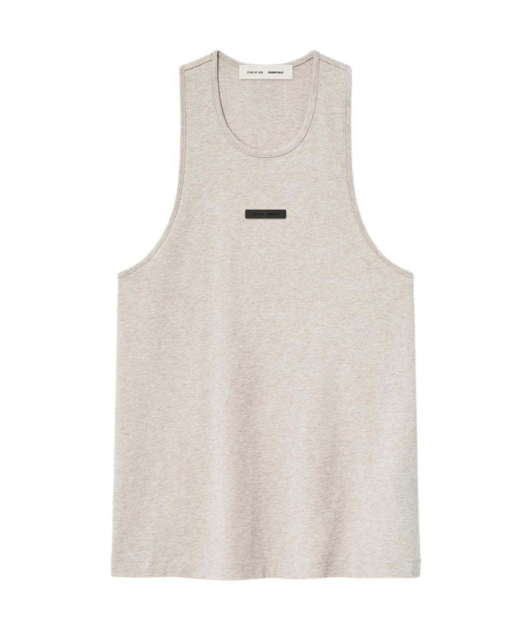 FEAR OF GOD ESSENTIALS Серая хлопковая майка, фото 1