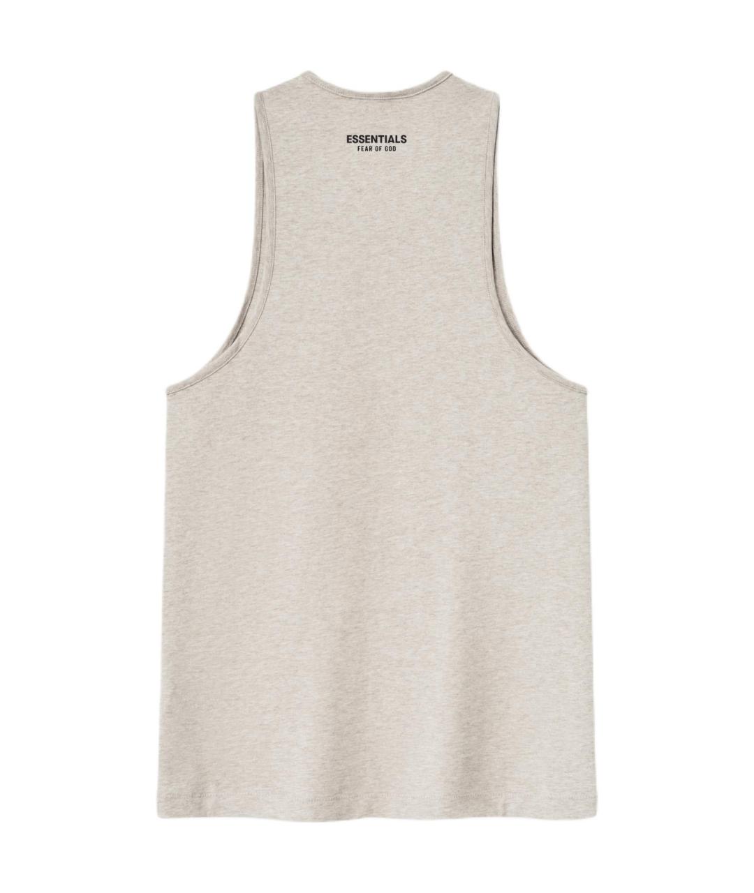 FEAR OF GOD ESSENTIALS Серая хлопковая майка, фото 2