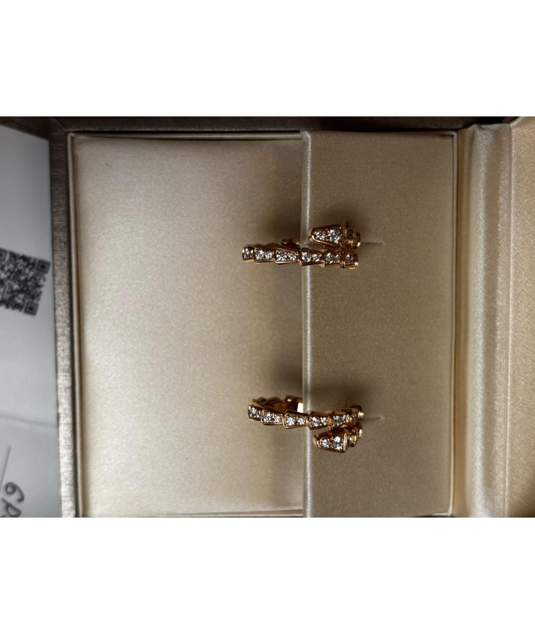 BVLGARI Золотые серьги из розового золота, фото 2