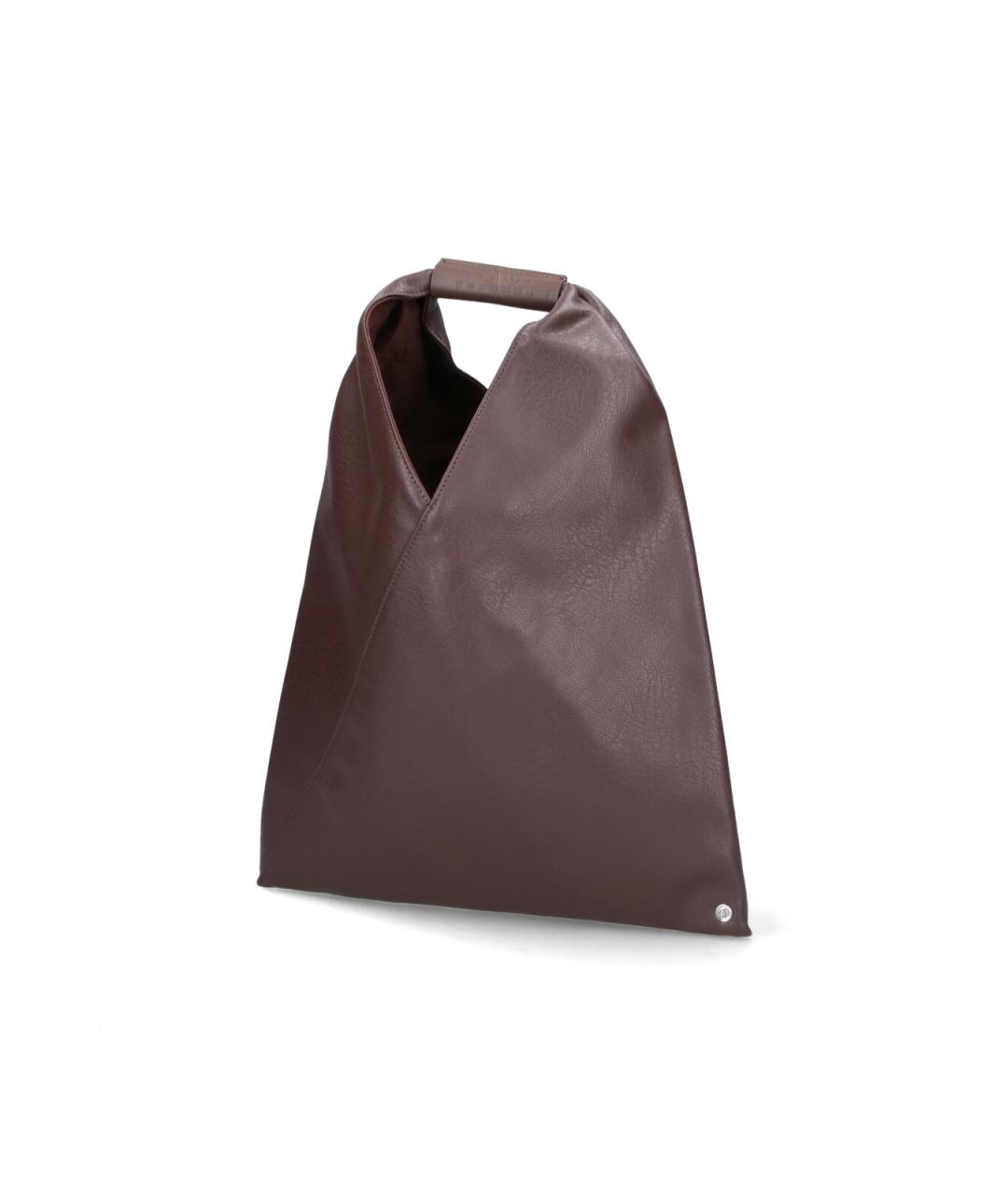 MM6 MAISON MARGIELA Коричневая сумка тоут из искусственной кожи, фото 2