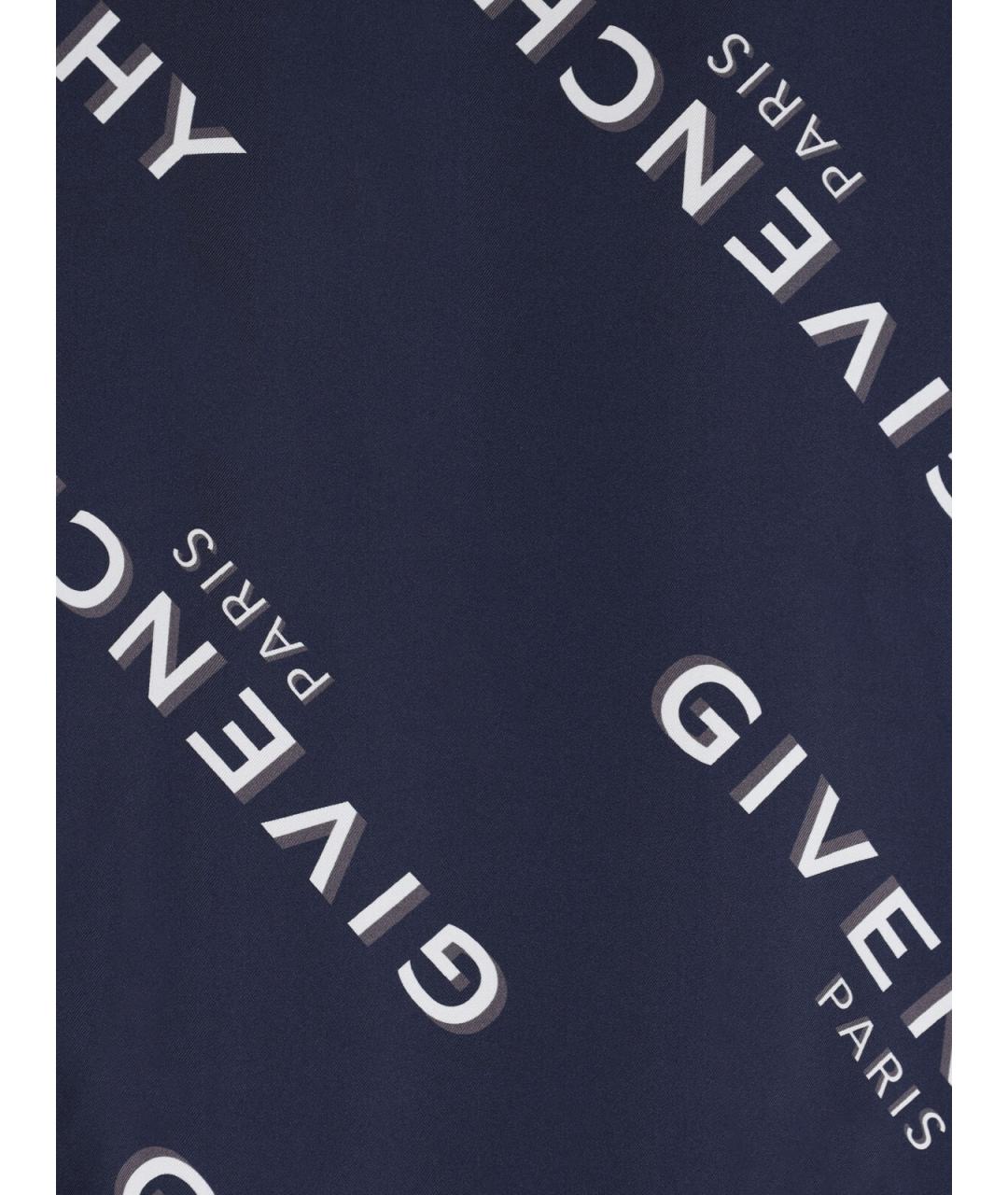 GIVENCHY Синяя шелковая кэжуал рубашка, фото 2