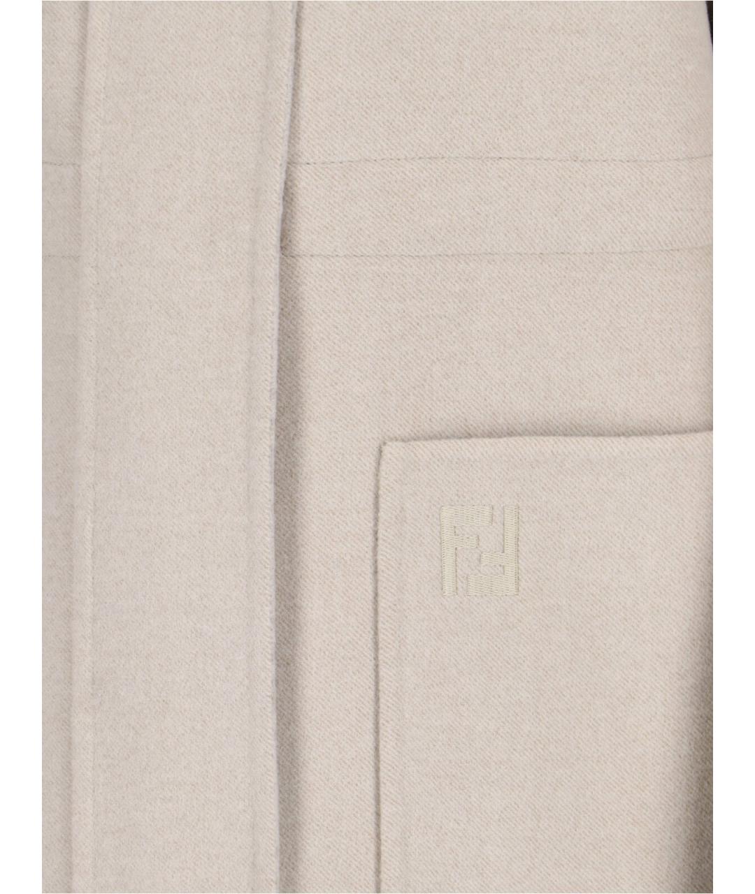 FENDI Серая шерстяная куртка, фото 4