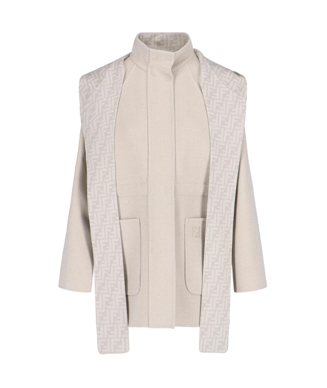 FENDI Серая шерстяная куртка, фото 6
