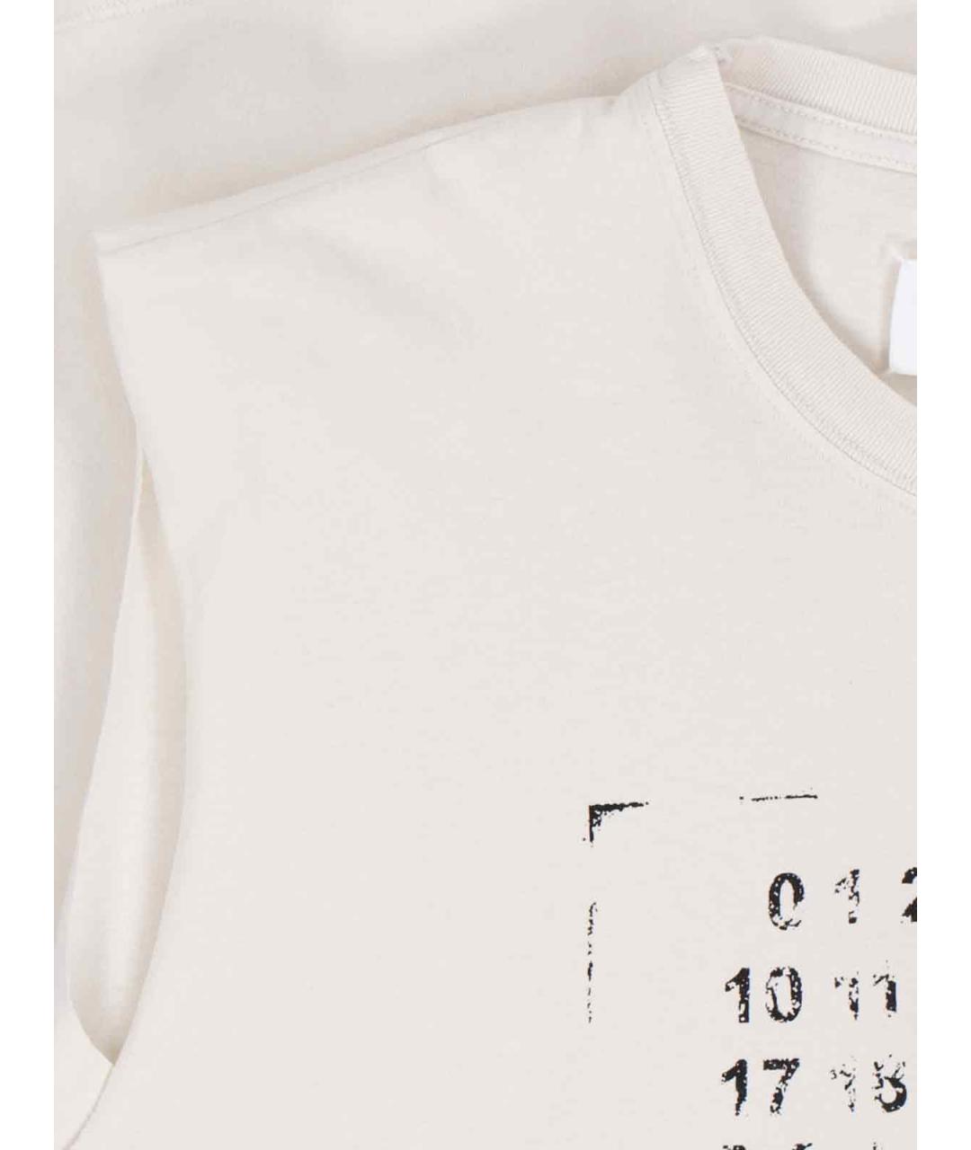 MAISON MARGIELA Белая хлопковая майка, фото 3