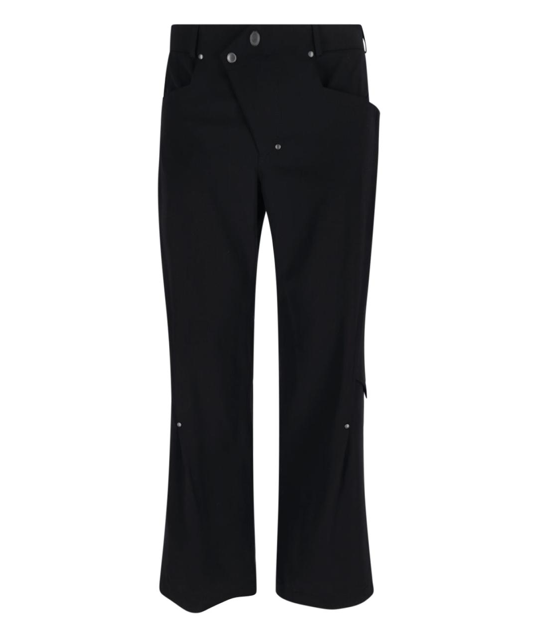 KIKO KOSTADINOV Черные шерстяные повседневные брюки, фото 1