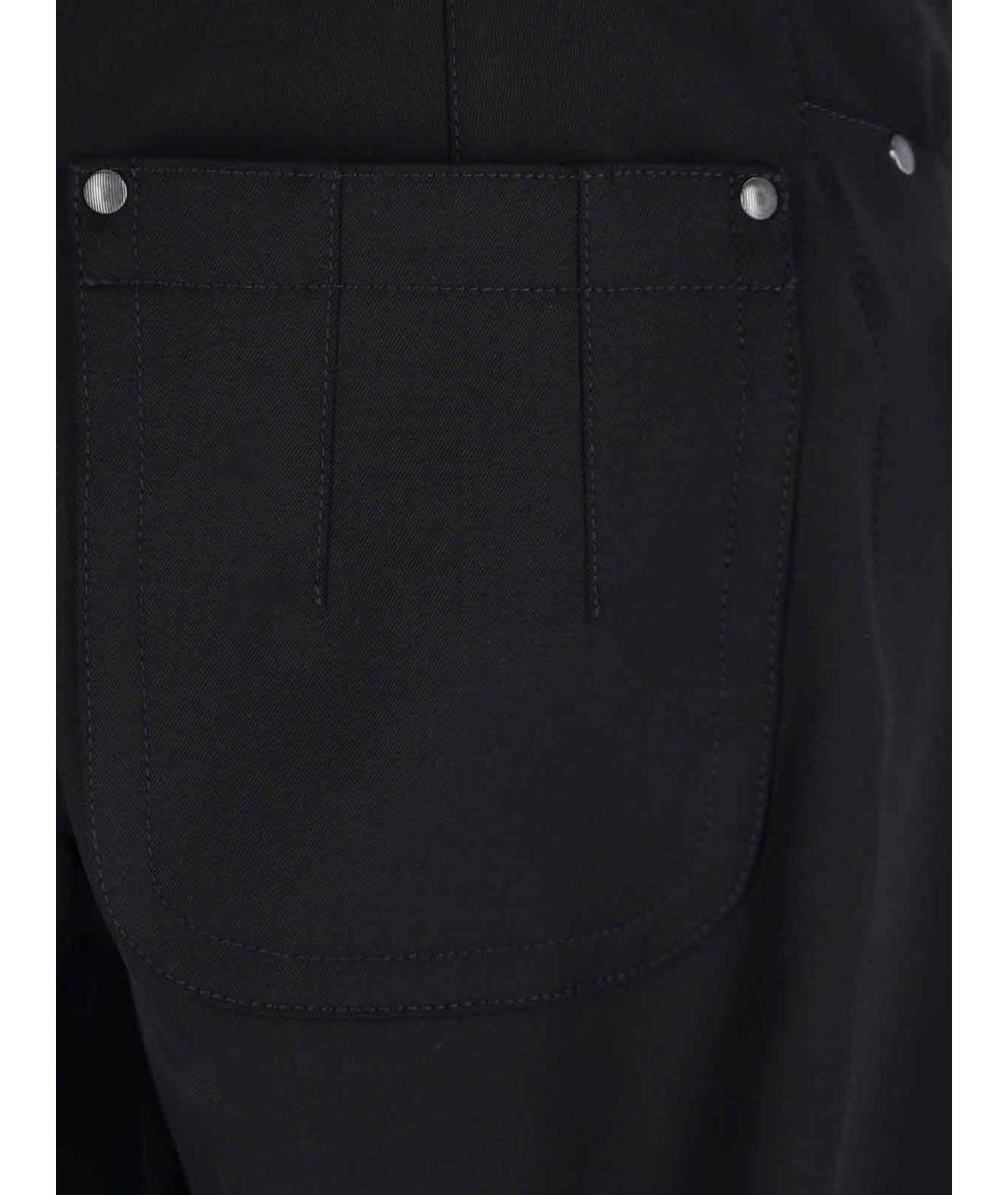 KIKO KOSTADINOV Черные шерстяные повседневные брюки, фото 4