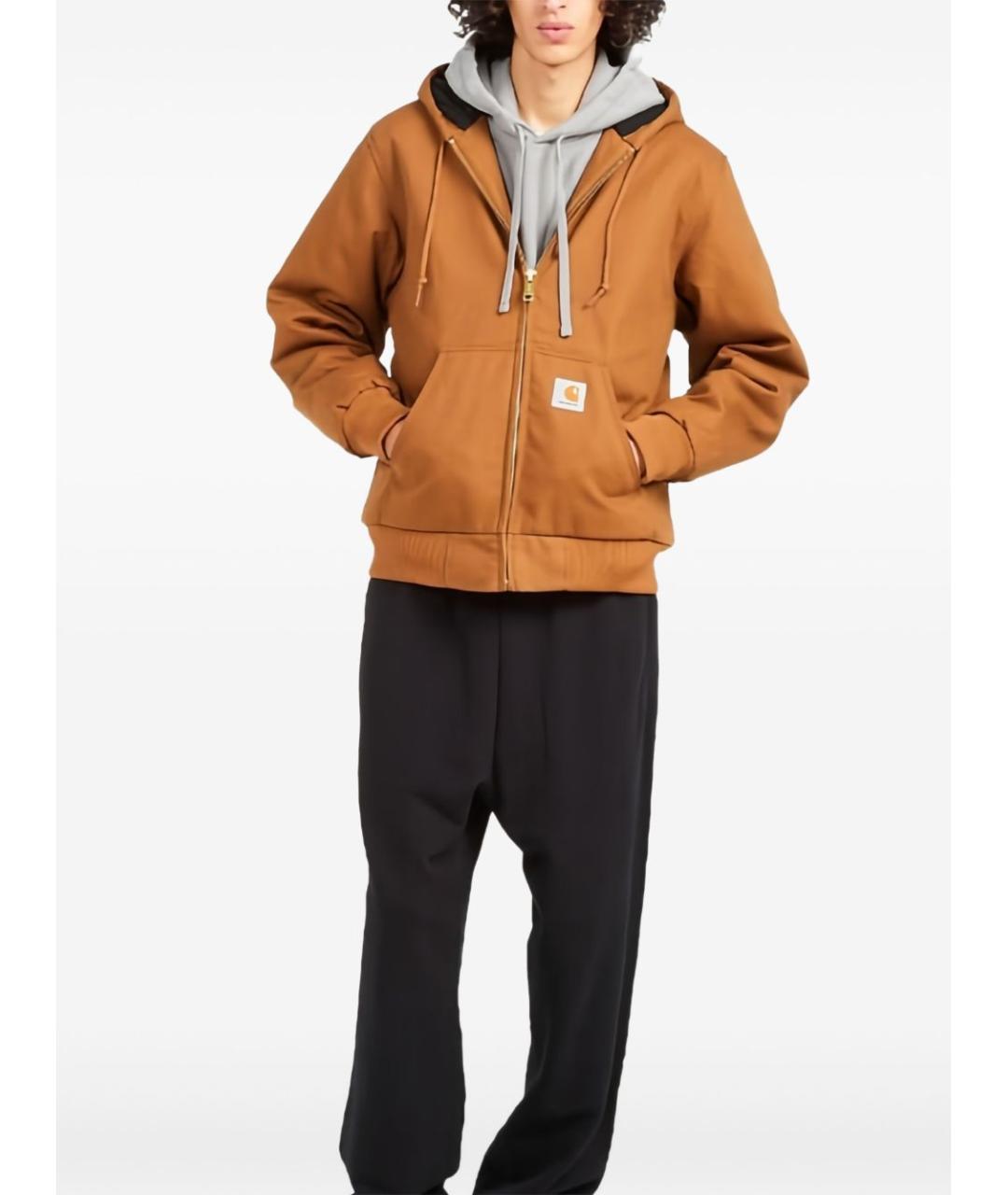 CARHARTT WIP Бежевая хлопковая куртка, фото 2