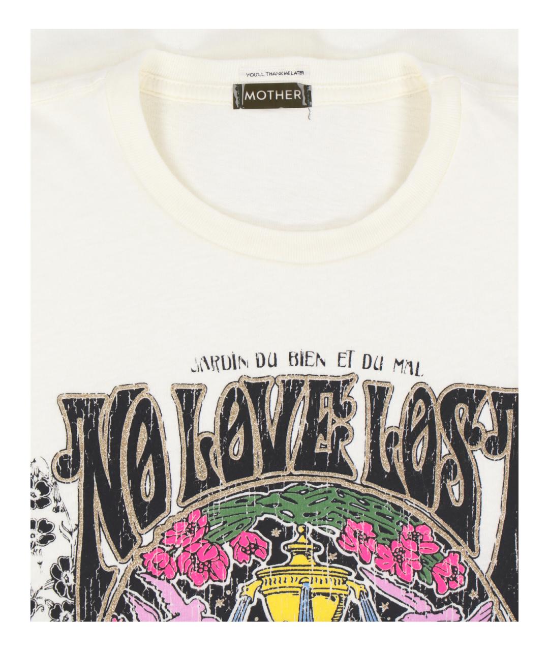 MOTHER Белая хлопковая футболка, фото 3