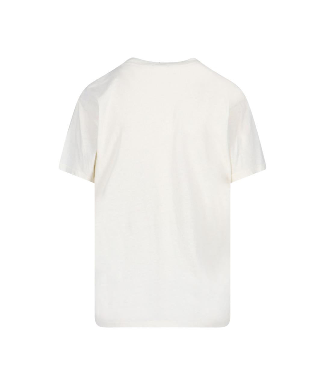 MOTHER Белая хлопковая футболка, фото 2