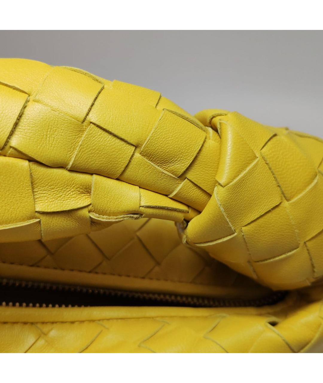 BOTTEGA VENETA Желтая сумка с короткими ручками, фото 2