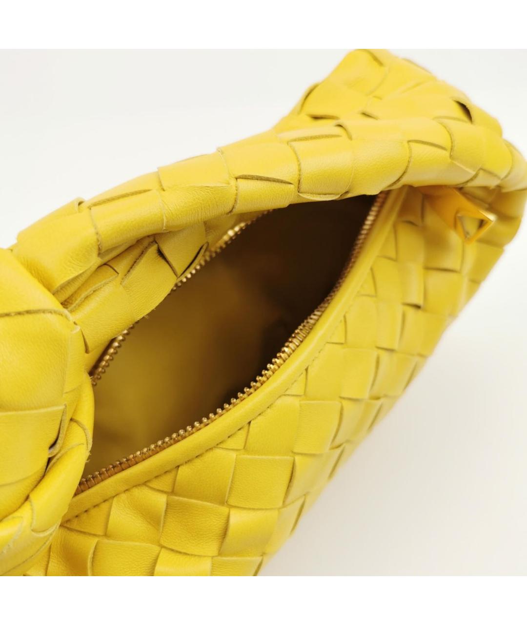 BOTTEGA VENETA Желтая сумка с короткими ручками, фото 5