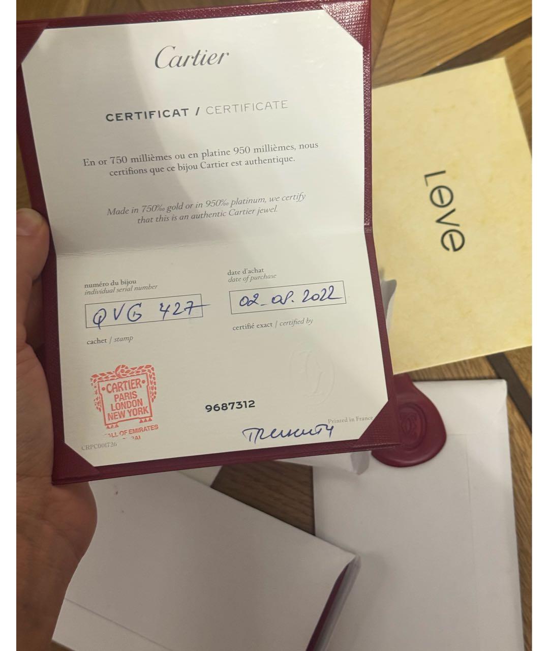 CARTIER Черный браслет из розового золота, фото 6