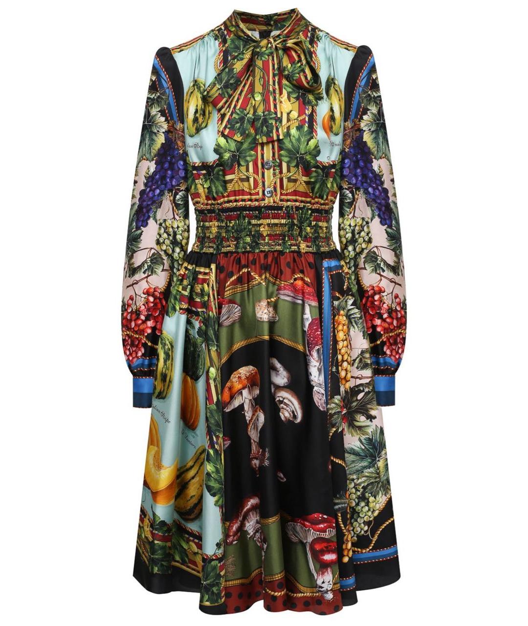 DOLCE&GABBANA Шелковое вечернее платье, фото 7