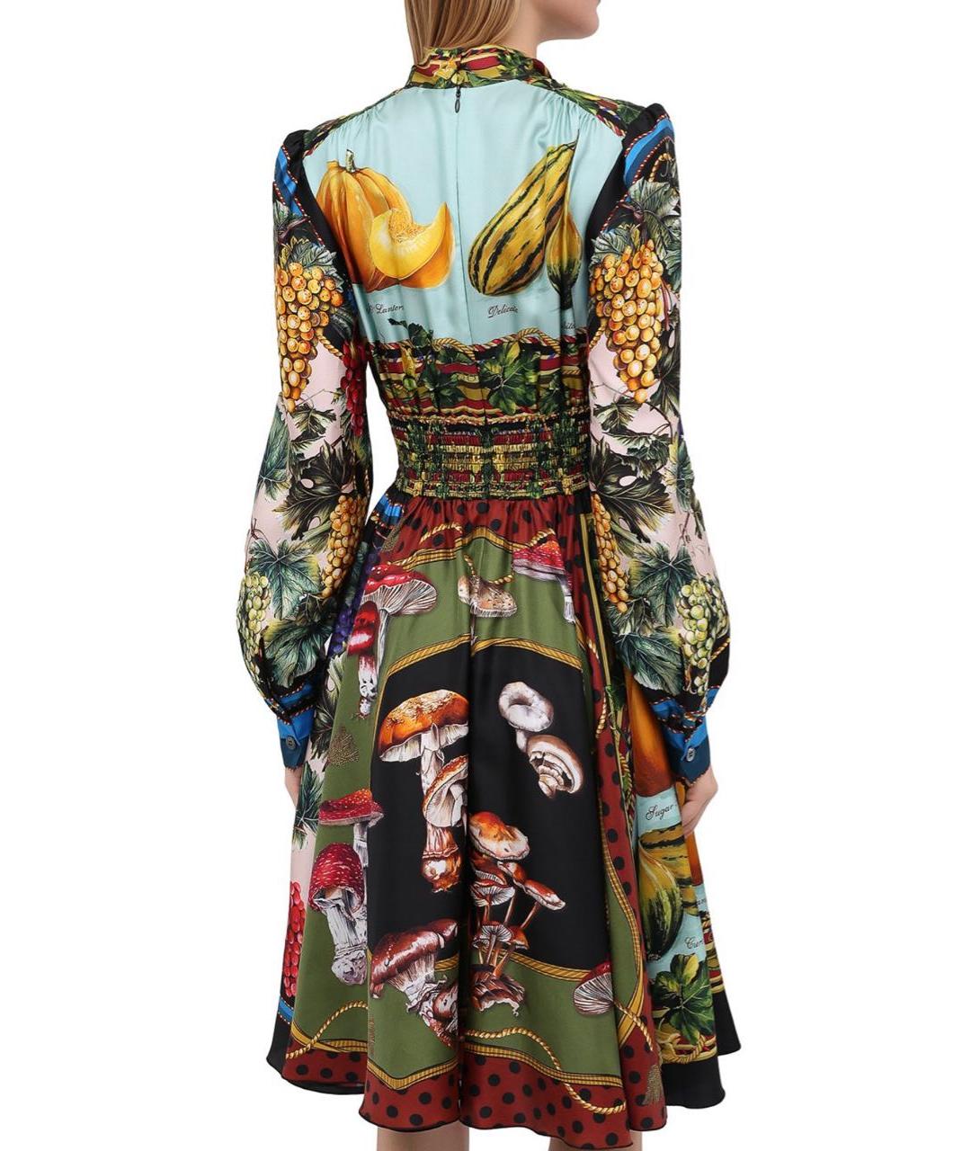 DOLCE&GABBANA Шелковое вечернее платье, фото 5