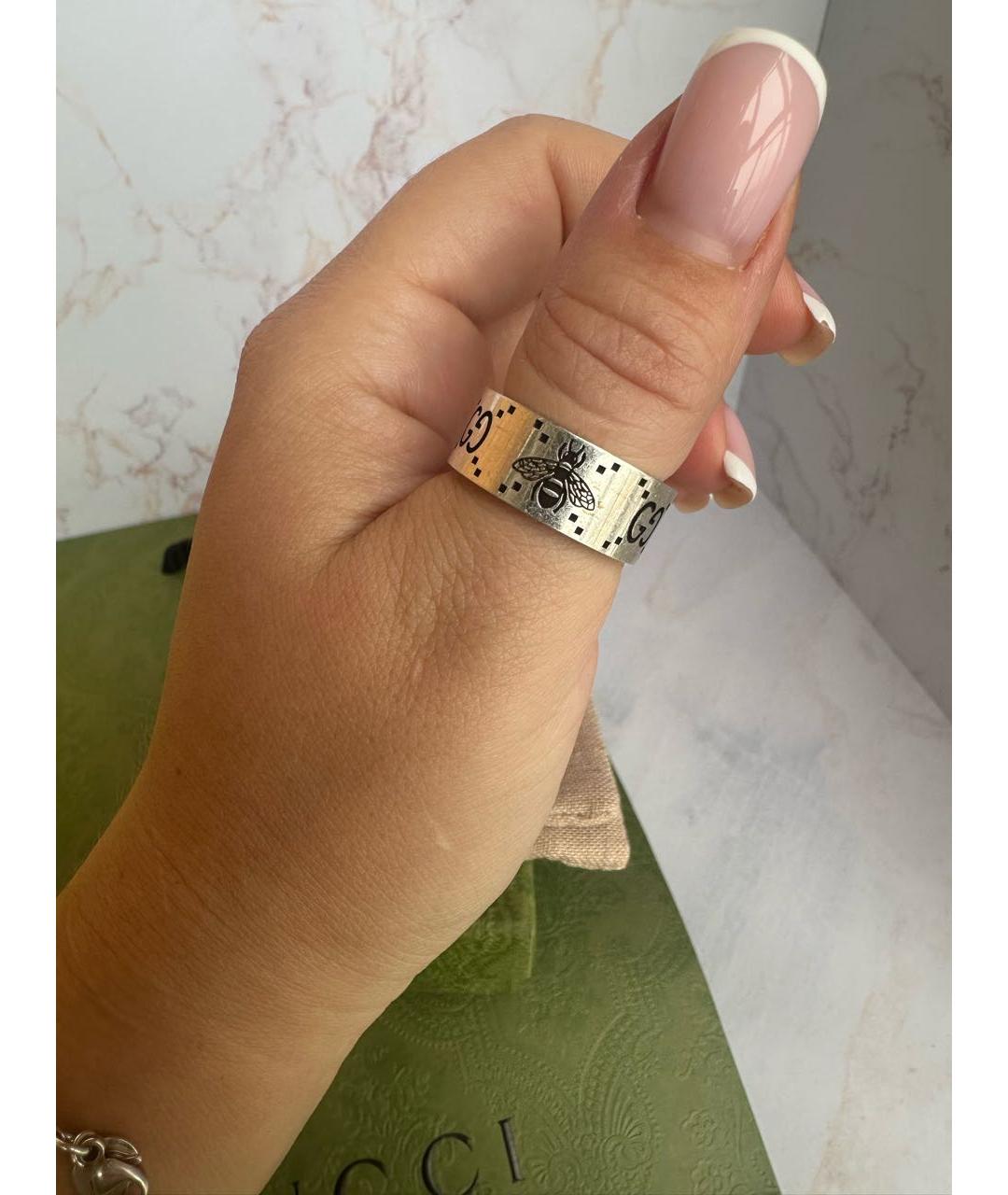 GUCCI Серебряное серебряное кольцо, фото 4