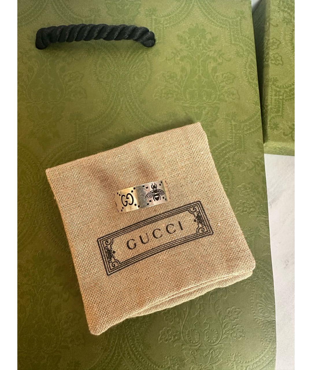 GUCCI Серебряное серебряное кольцо, фото 2