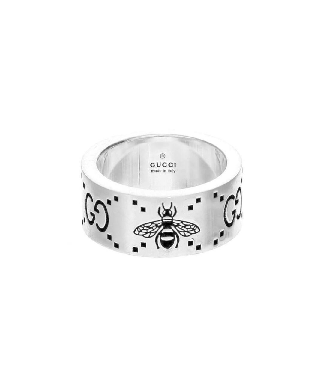 GUCCI Серебряное серебряное кольцо, фото 1