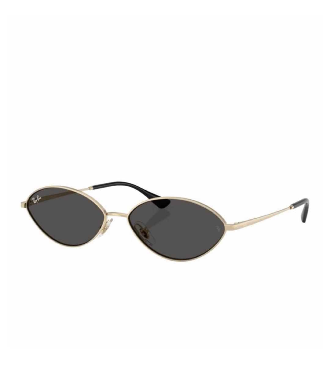 RAY BAN Черные металлические солнцезащитные очки, фото 1