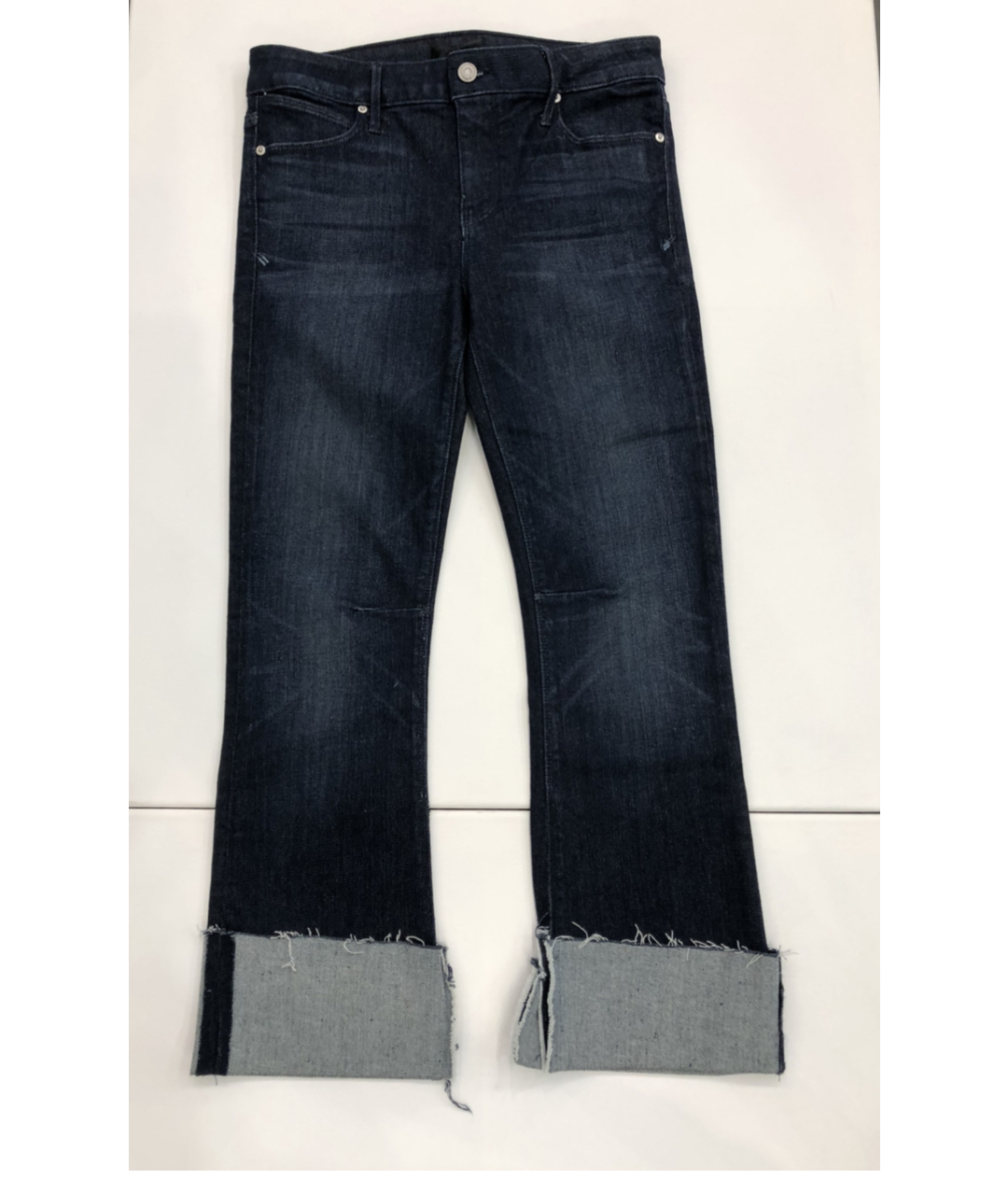 RTA Темно-синие хлопко-эластановые прямые джинсы, фото 7