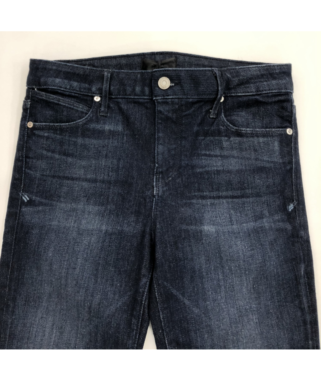 RTA Темно-синие хлопко-эластановые прямые джинсы, фото 4