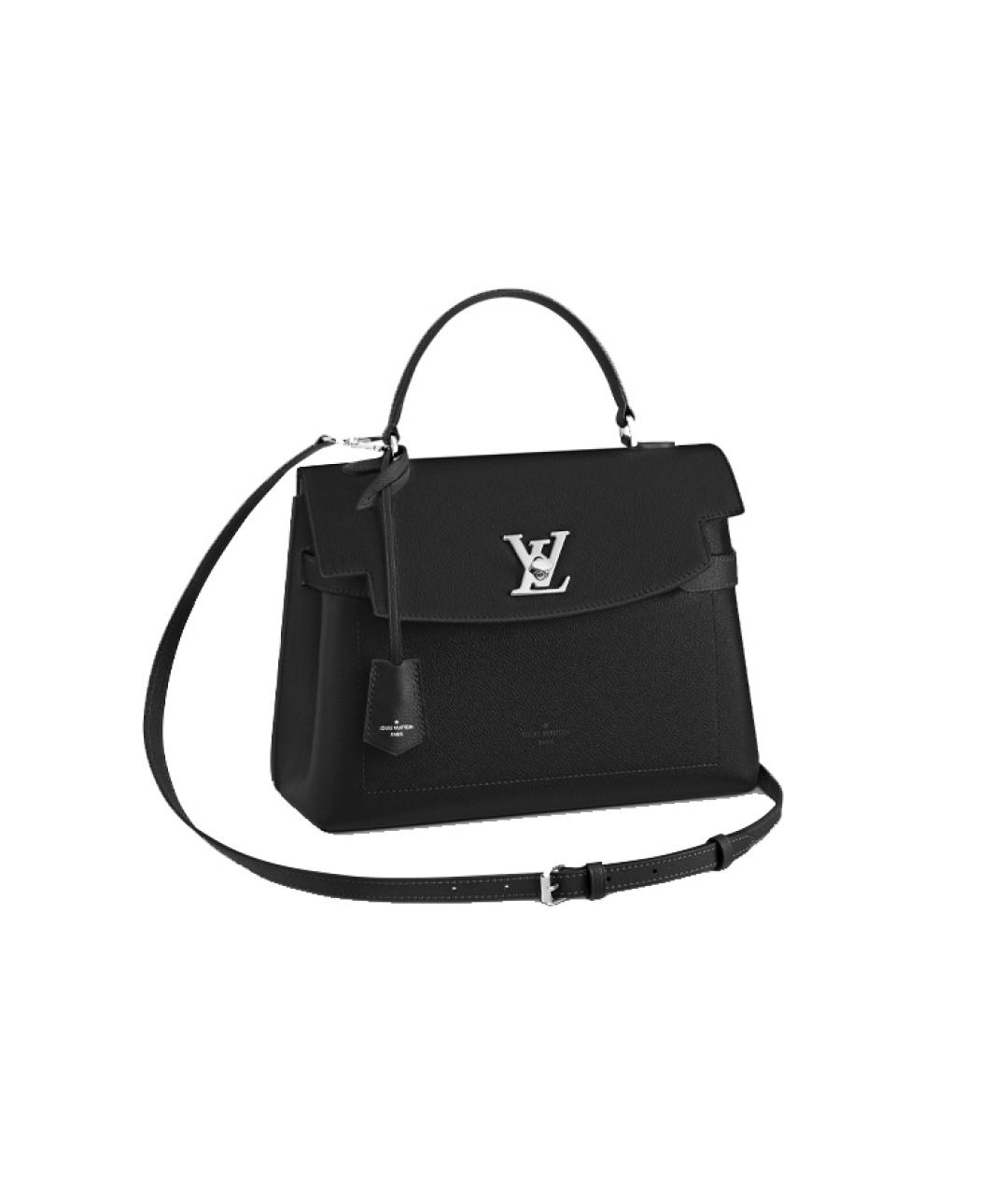 LOUIS VUITTON Черная кожаная сумка через плечо, фото 1