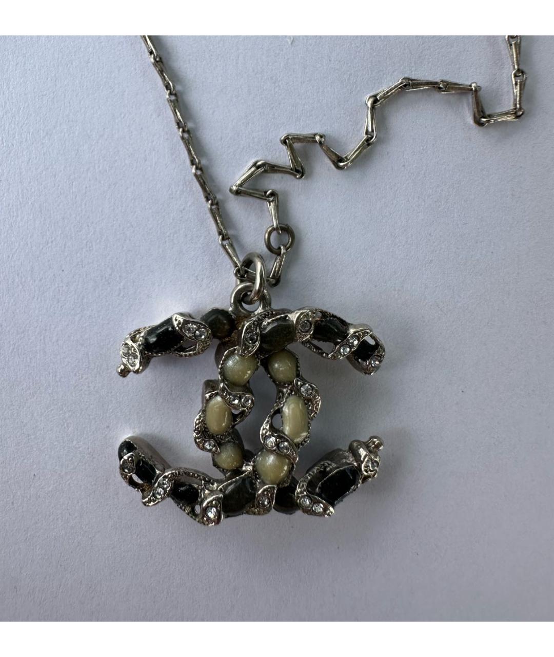 CHANEL Серебряная металлическая подвеска, фото 2
