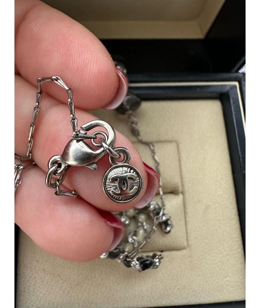 CHANEL Серебряная металлическая подвеска, фото 5