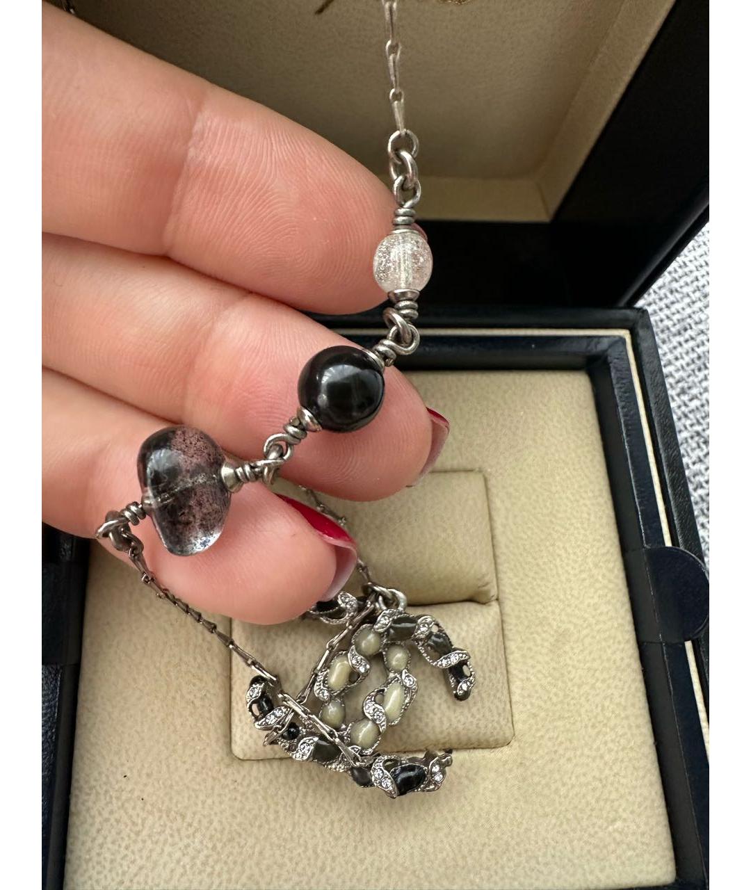 CHANEL Серебряная металлическая подвеска, фото 6