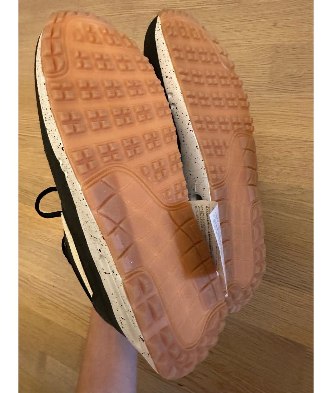 NIKE Черные текстильные низкие кроссовки / кеды, фото 3