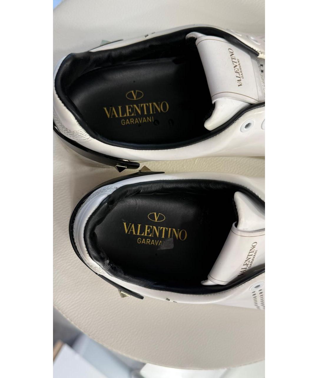 VALENTINO Белые кожаные кеды, фото 5