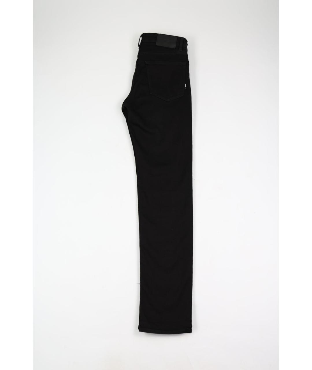 HUGO BOSS Черные хлопко-эластановые прямые джинсы, фото 5