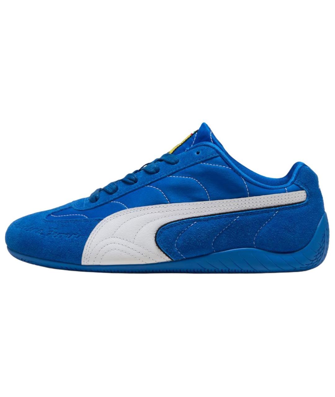 PUMA Синие кожаные низкие кроссовки / кеды, фото 2