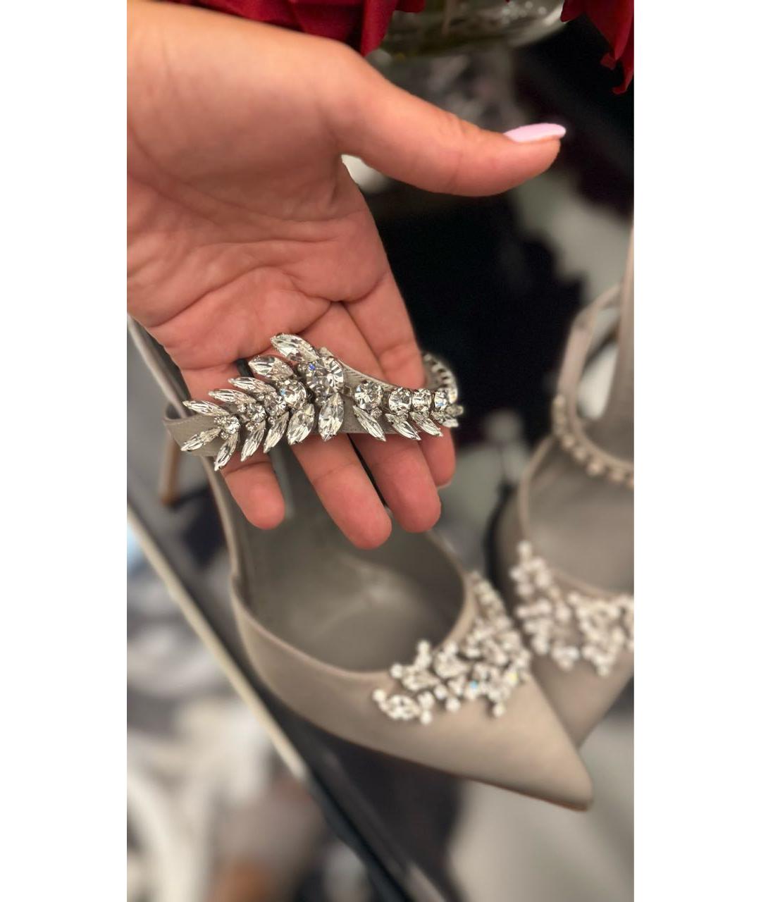 MANOLO BLAHNIK Серые мюли, фото 6