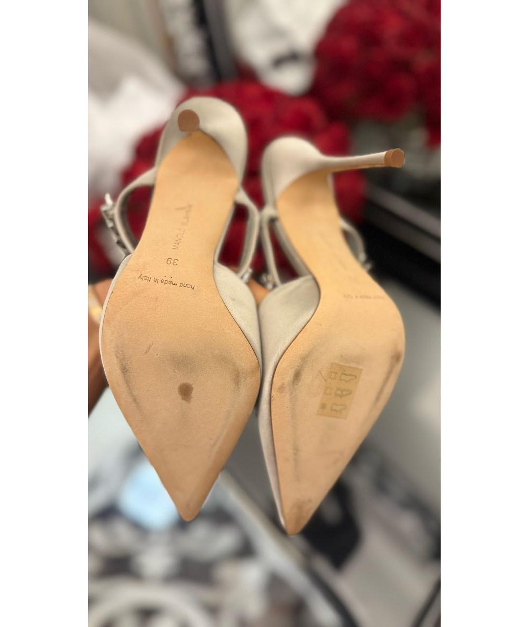 MANOLO BLAHNIK Серые мюли, фото 7