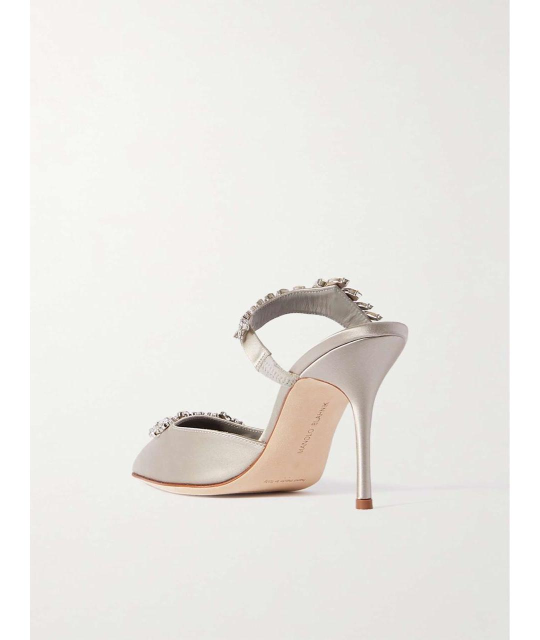 MANOLO BLAHNIK Серые мюли, фото 2