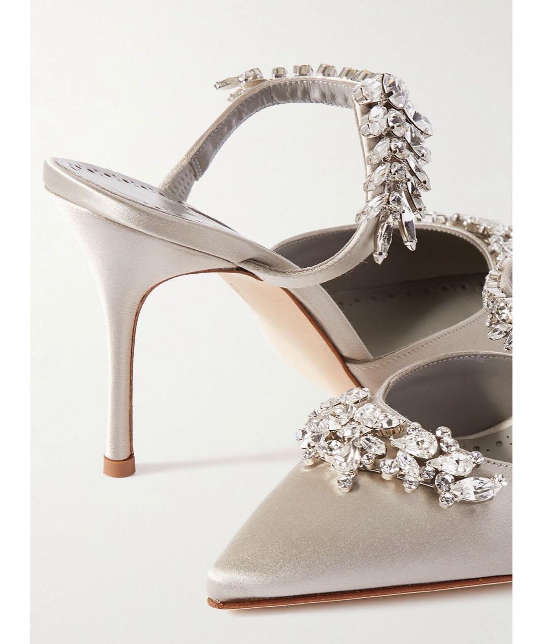 MANOLO BLAHNIK Серые мюли, фото 3