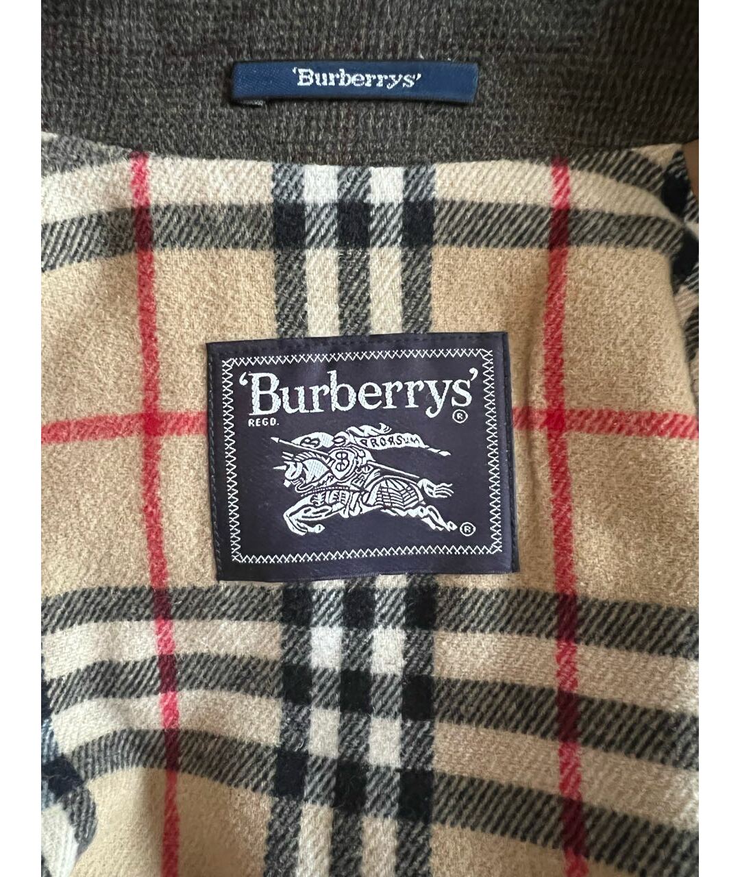 BURBERRY VINTAGE Коричневое шерстяное пальто, фото 3