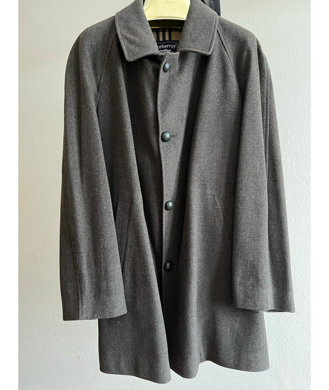 BURBERRY VINTAGE Коричневое шерстяное пальто, фото 8