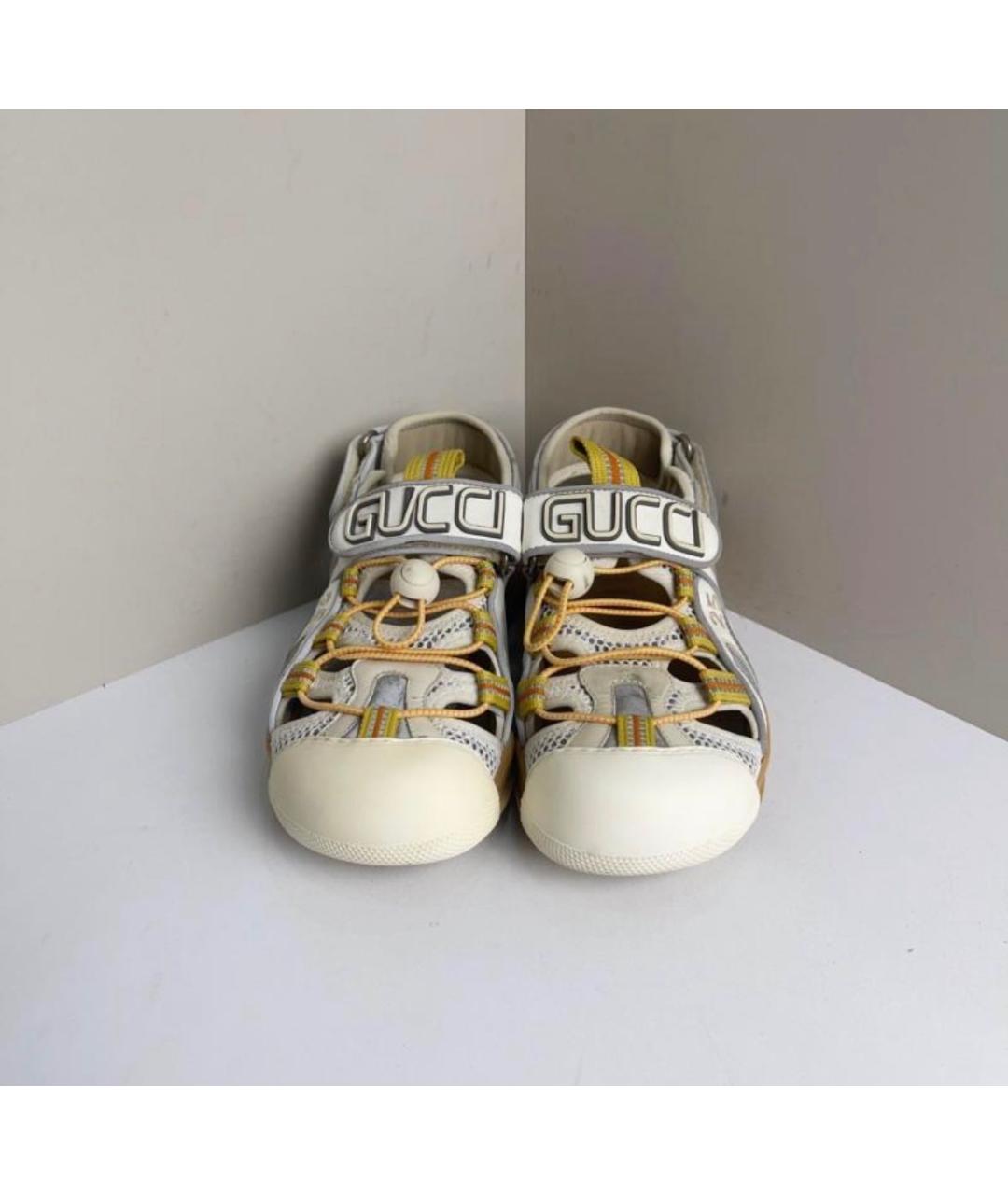 GUCCI Горчичные босоножки, фото 2