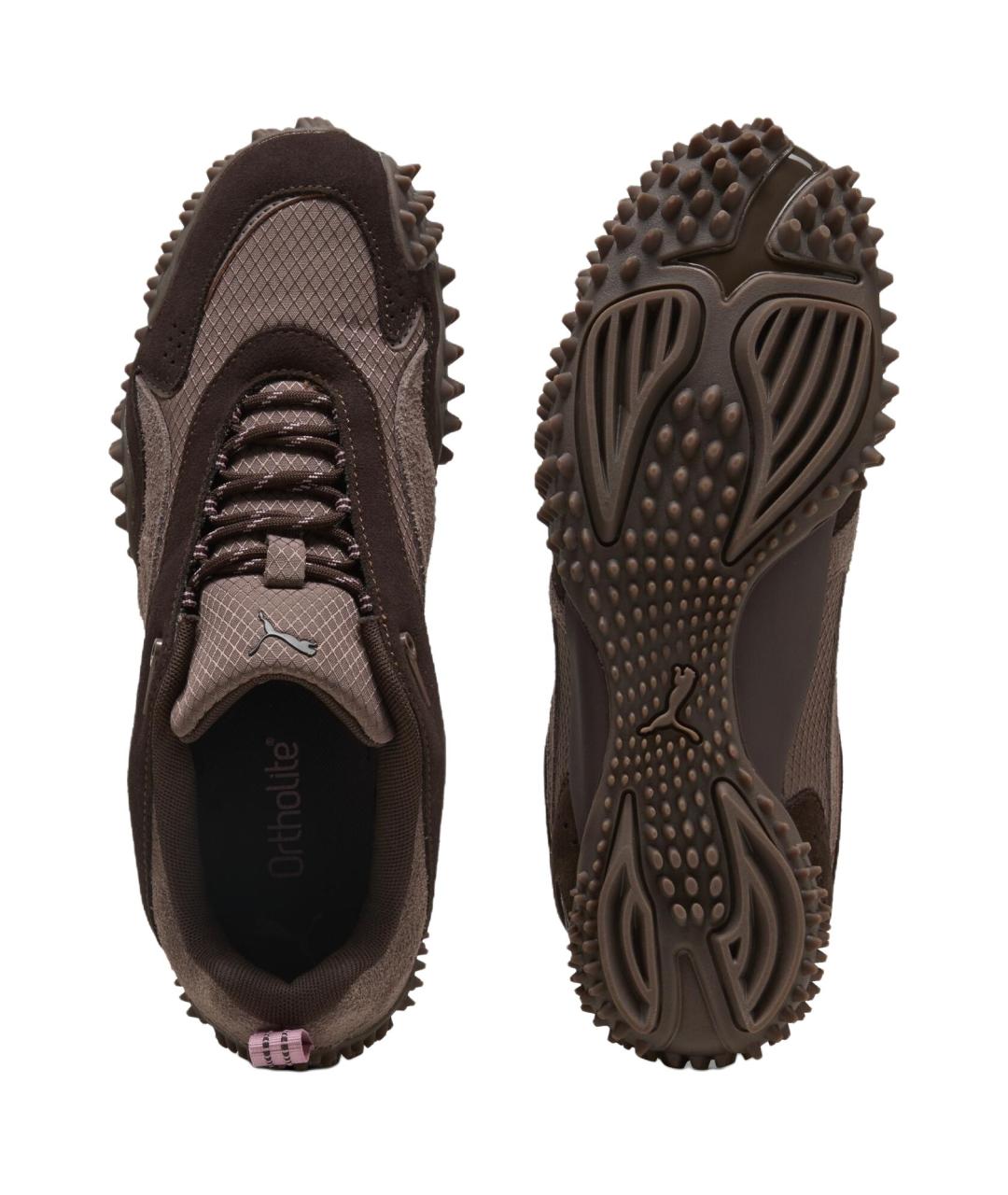 PUMA Коричневые замшевые кроссовки, фото 4