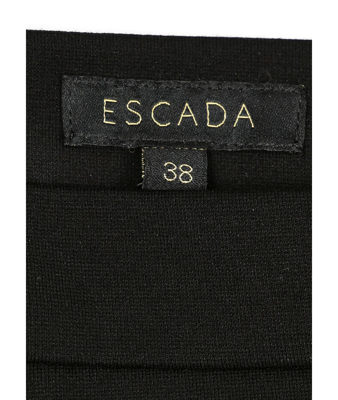 ESCADA Черная вискозная юбка миди, фото 3
