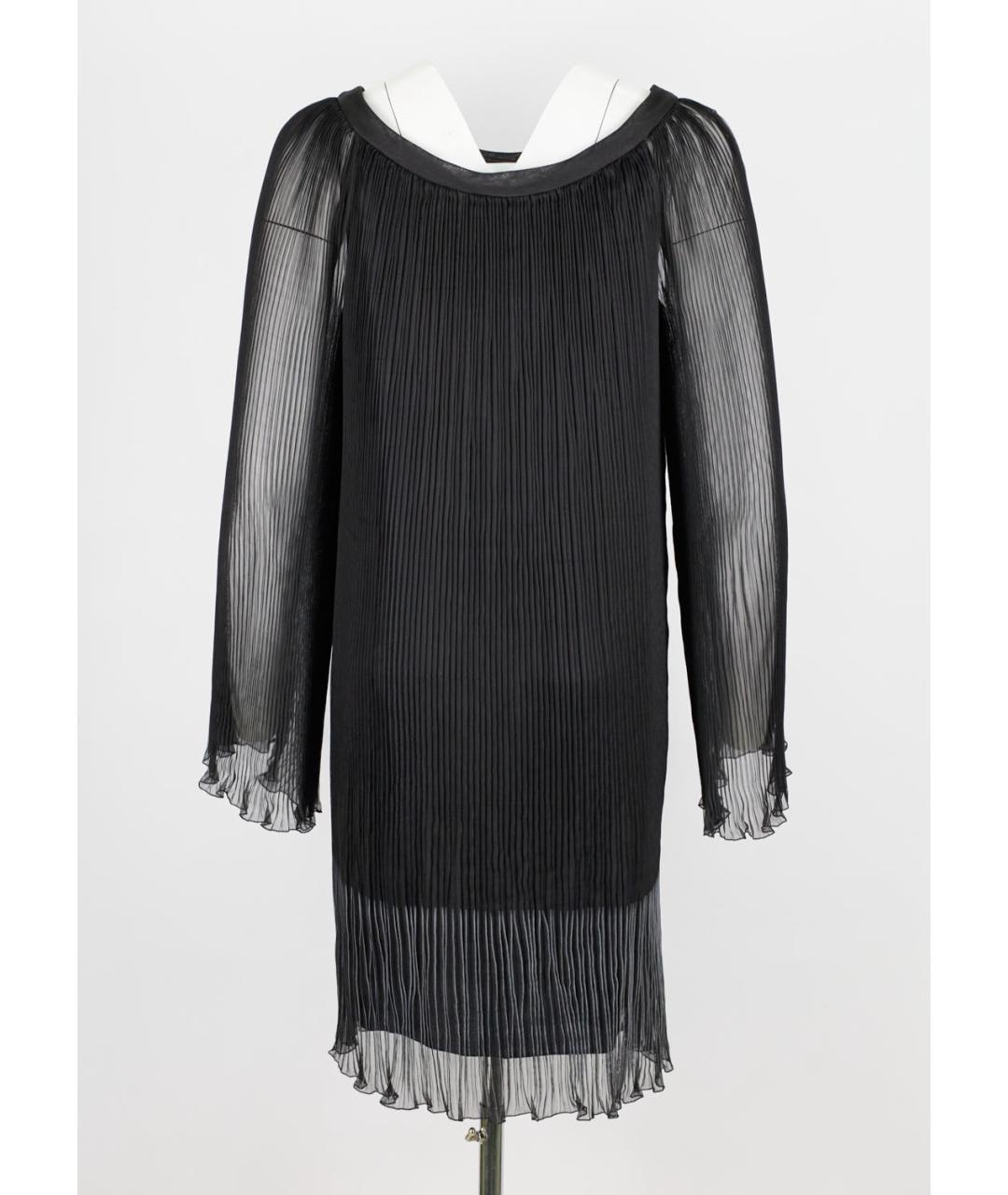 ALBERTA FERRETTI Черное полиэстеровое коктейльное платье, фото 2