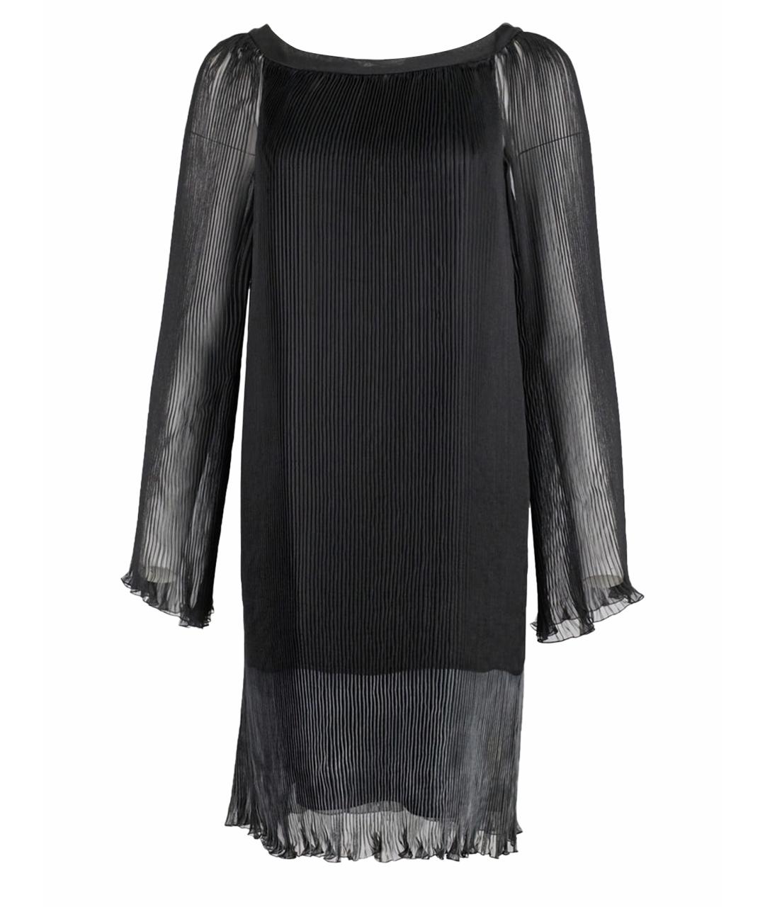 ALBERTA FERRETTI Черное полиэстеровое коктейльное платье, фото 1