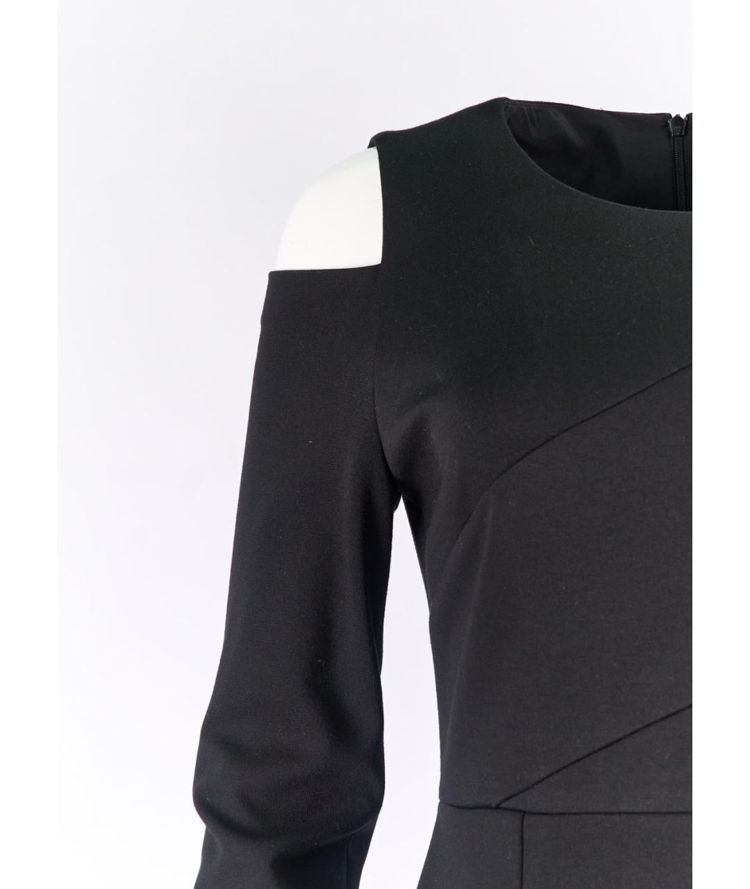 HUGO BOSS Черное вискозное коктейльное платье, фото 5