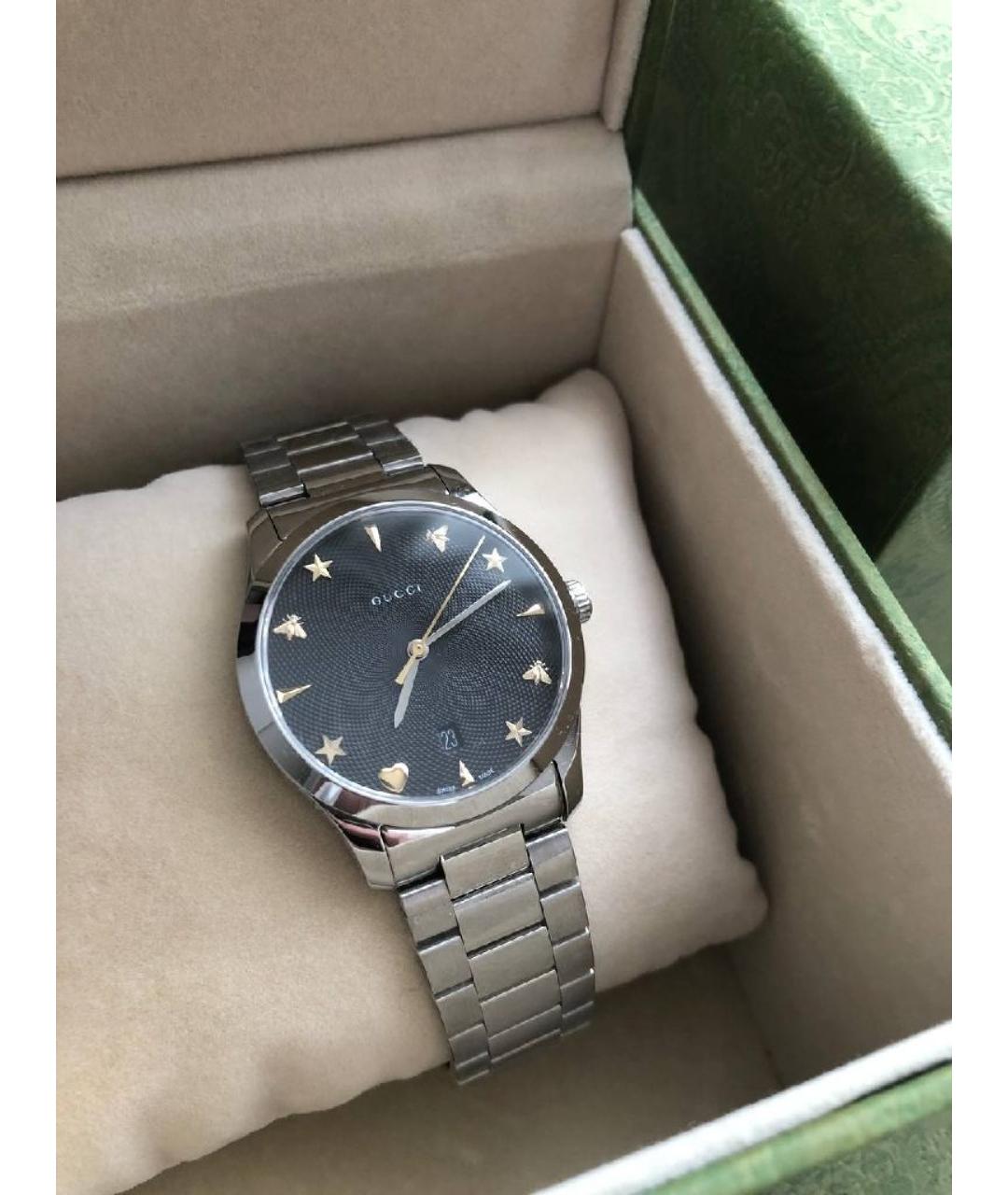 GUCCI Серые часы, фото 4