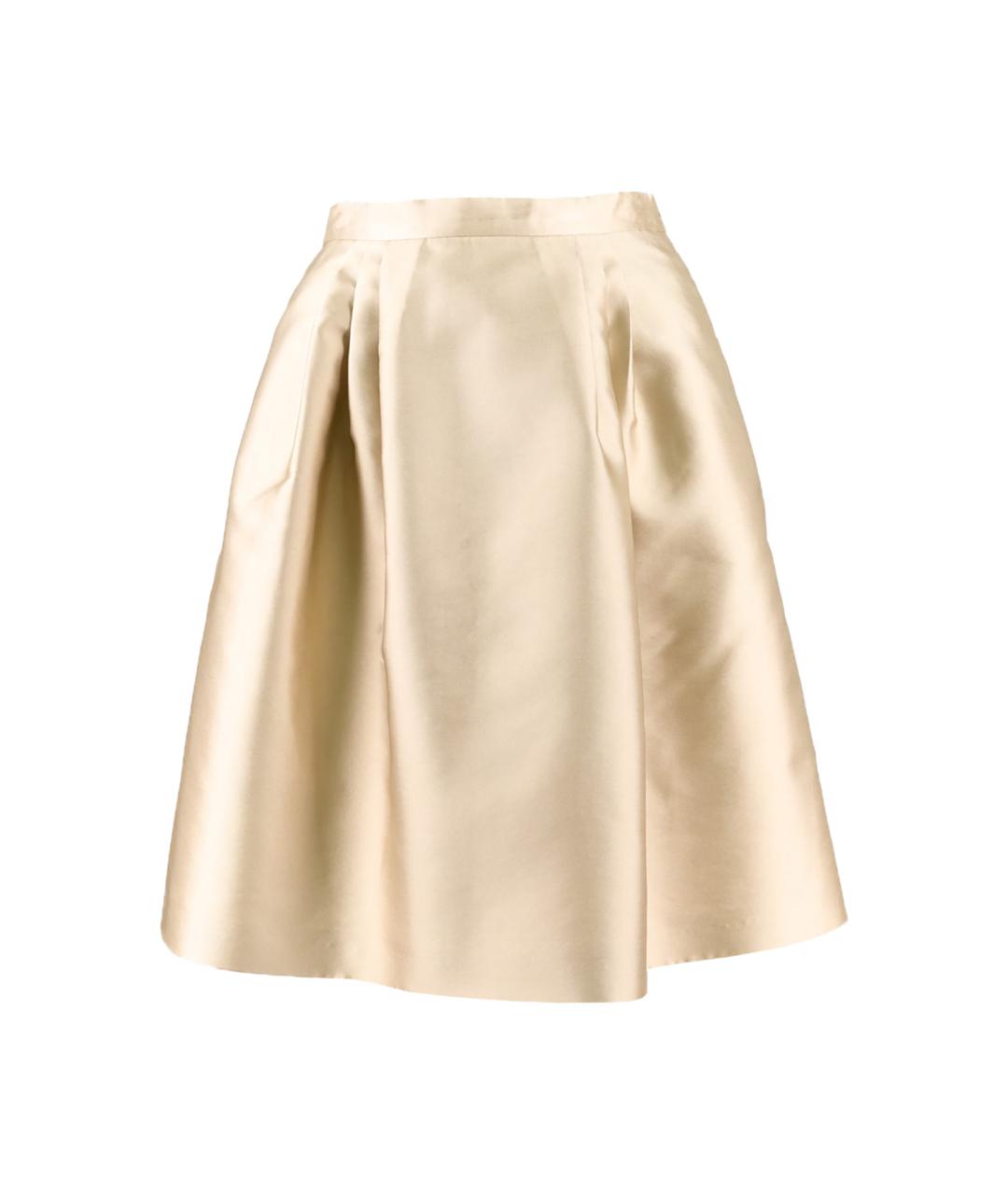 MAX MARA STUDIO Бежевая полиэстеровая юбка мини, фото 6