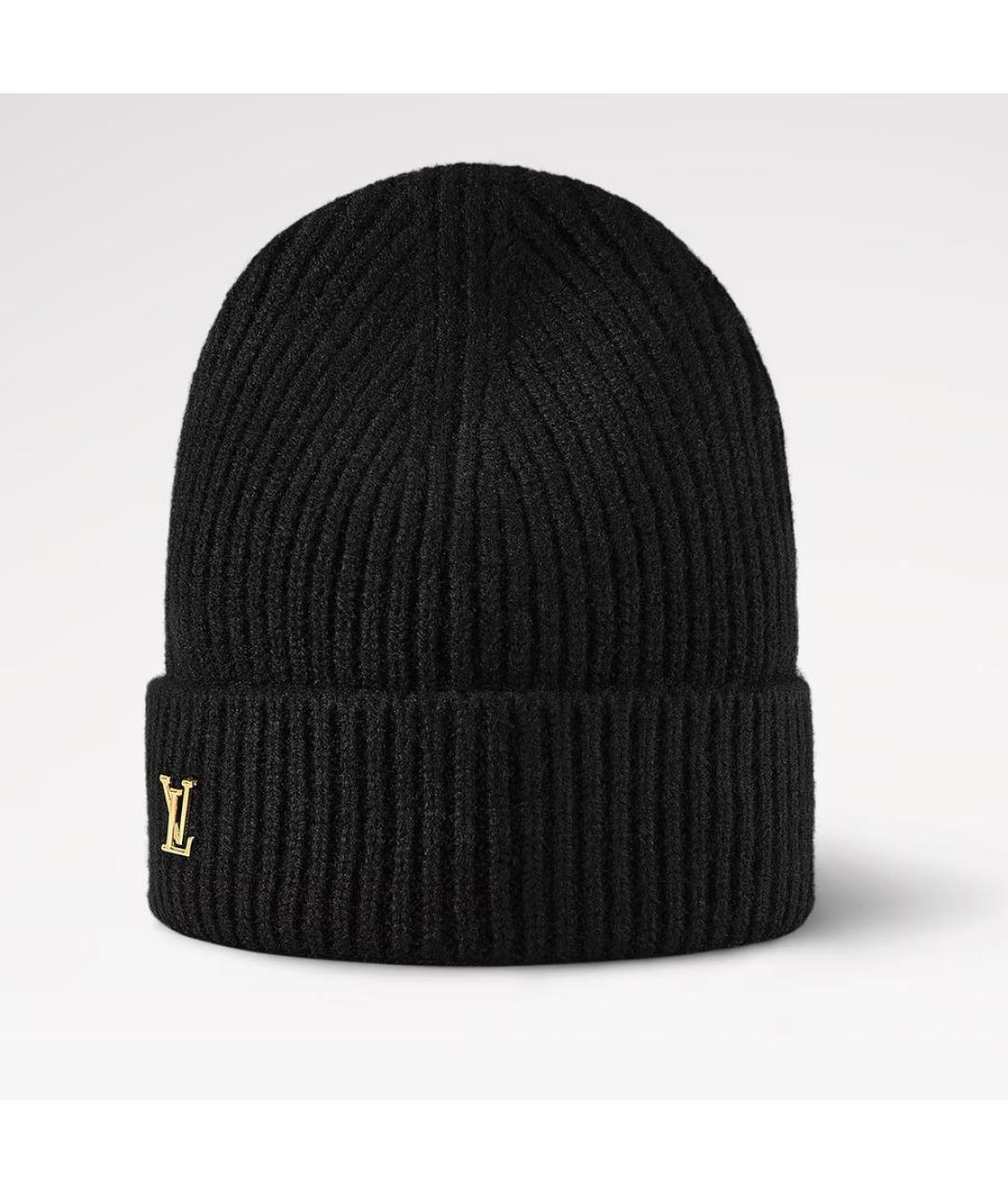 LOUIS VUITTON Черная шапка, фото 4